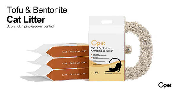 Opet Tofu Bentonite Mix Clumping Cat Litter with Enhanced Odor Control